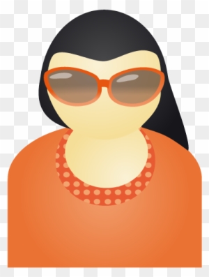 Person, User, Woman, Profile, People, Sunglass, Account, - Woman Icon