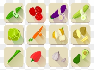 Vector Graphics Of A Selection Of Vegetables - Vegetable - Free ...