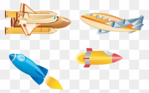 Airplane Spacecraft Rocket Clip Art - Science