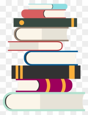 Pile Of Books - Books Flat Design Png