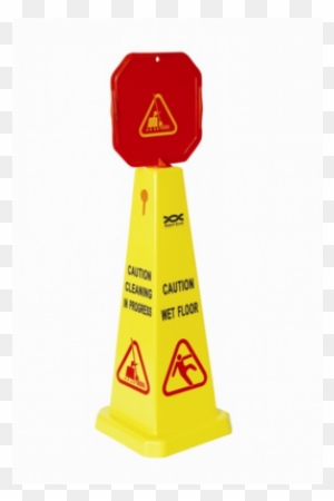 Wet Floor Warning Cone 90cm Tall Robert Scott - Wet Floor Cone (yellow 36")