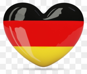 Germany Flag Heart Icon - Germany Soccer Rectangle Car Magnet