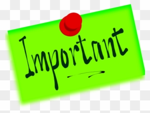 Note Clipart Important Information - Important Clip Art - Free