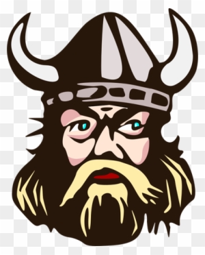 Viking Head With Horn Vector Graphics - Viking Png