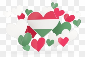 Illustration Of Flag Of Hungary - Malaysia Flag Is Heart