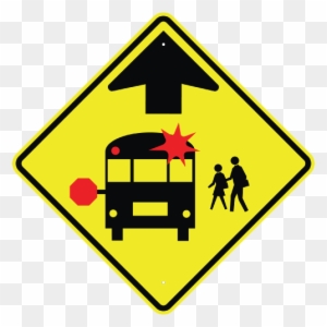 Related Products - School Bus Stop Ahead Sign