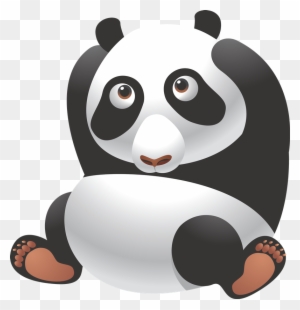 giant panda bear red