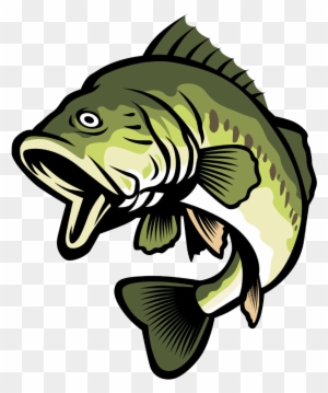 Bass Stock Illustration Clip Art Green Cartoon Fish - Largemouth Bass Bass Clipart