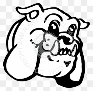 Friendly Bulldog Head - Friendly Bulldogs Logo