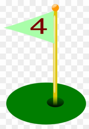 Free Golf Flag Clipart - Golf Flag Hole 10