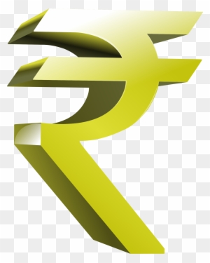Indian Money Clipart - Indian Rupee Symbol Png