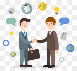 Business Meeting Clipart Png Image 09 - Business People Shaking Hands Cartoon