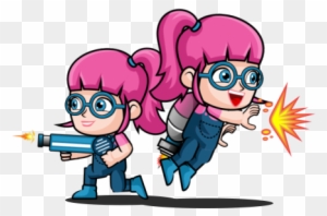 Geek Girl 2d Game Character Sprite - Character Girl Profile 2d