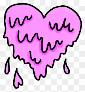 Heart Grime Grimer Grimeart Pink Pinkheart Doodle Digit - Overlays Transparent Tumblr Love