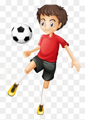 Prelude Playschool Indirapuram - Boy Playing Soccer Cartoon