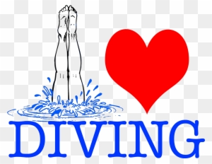 I Love To Dive Springboard Diving, That Is - Diving Picture Ornament