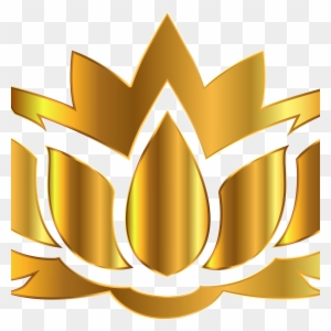 Flower Nelumbo Nucifera Desktop Wallpaper Clip Art - Gold Lotus Round Ornament