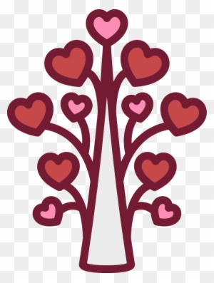 Hand Drawn Heart-shaped Pattern Tree - Heart