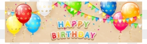 Banner Birthday Balloon - Birthday