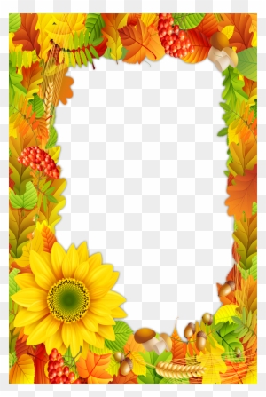Fall Colors Png Photo Frame - Fall Frames And Borders
