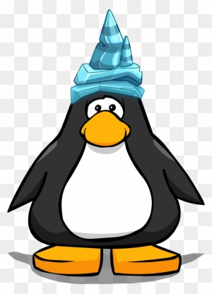 Ice Party Hat Player Card - Club Penguin Ninja Mask