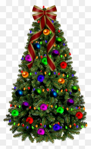 Christmas Tree Rectangle Car Magnet