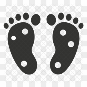 Feet, Foot, Shoes, Step, Steps, Walk, Walking Icon - Baby Feet Silhouette
