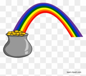 Pot Of Gold And Rainbow, Free Saint Patrick's Day Clipart - Saint Patrick's Day
