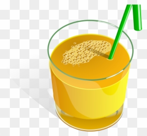 File - Orange Juice - Svg - Glass Of Juice