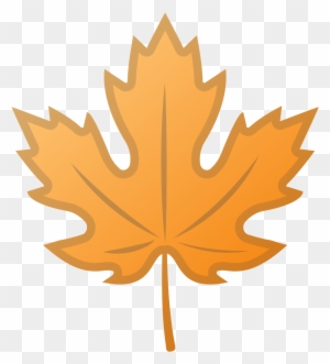 Autumn Leaves Clipart Emoji - Maple Leaf Silhouette Png