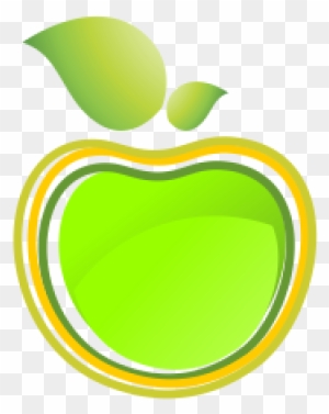 Vector Green Apple Line Art Logo Download - Vector Green Logo Apple