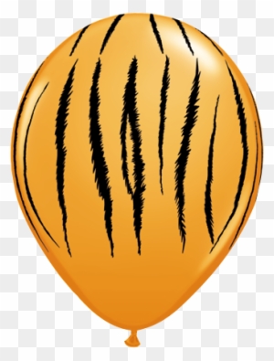 Balloon Printed 11" - 6 Pack Jungle Tiger Stripes Latex Balloons