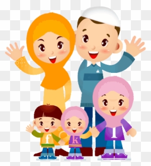 Ana Muslim Image Wallpaper - Family Muslim Cartoon Png