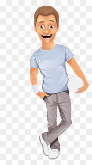 Image For Free Sportive Boy Vector Character - Boy Vector Character Png