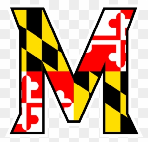 Maryland L 65-69 - Maryland Flag Large Wall Clock