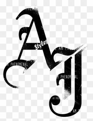 Clip Art Aj Styles 2016 Black Logo Png By Ambriegnsasylum16 - Wwe Aj Styles Logo