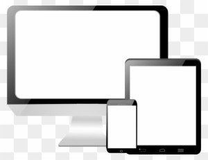 Puter Monitor Clipart - Computer Phone Tablet Clip Art