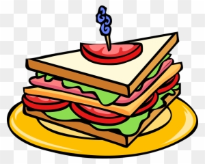 Snack Clipart Free Food - Sandwich Clipart