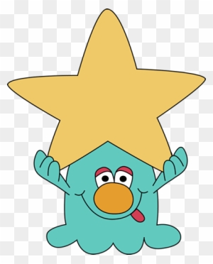 Monster Holding A Big Star Clip Art - My Cute Graphics Monster