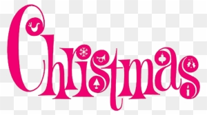 High Resolution Christmas Clipart - Merry Christmas Clip Art Pink