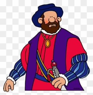 Ferdinand Magellan - Spanish Explorers Clipart