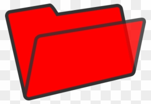 Red Folder Clip Art - File Folder Clip Art