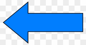 Arrows Blue - Blue Arrow Pointing Left - Free Transparent PNG Clipart  Images Download
