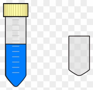 Falcon Test Tube With Blue Nutrient Media Svg Clip - Spit Test Tube .png