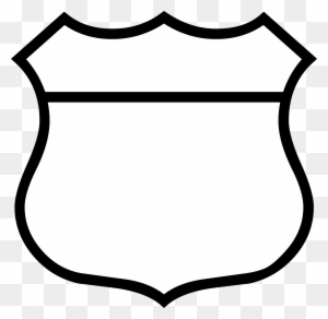 File - Blank Shield - Svg - Draw A Police Badge
