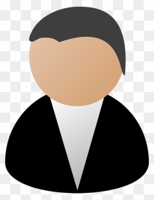 Person Business Avatar Anonymous User Black Suit - Business Faces Clip Art