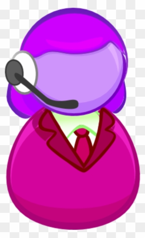 Clip Arts Related To - Call Center Icon Purple