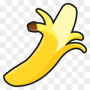 Banana Outline Clip Art Library - Peeled Banana Clipart