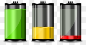D Battery Clipart - Battery Level Icon Png
