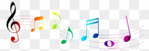 Music Notes Clipart Transparent - Colorful Music Notes Symbols